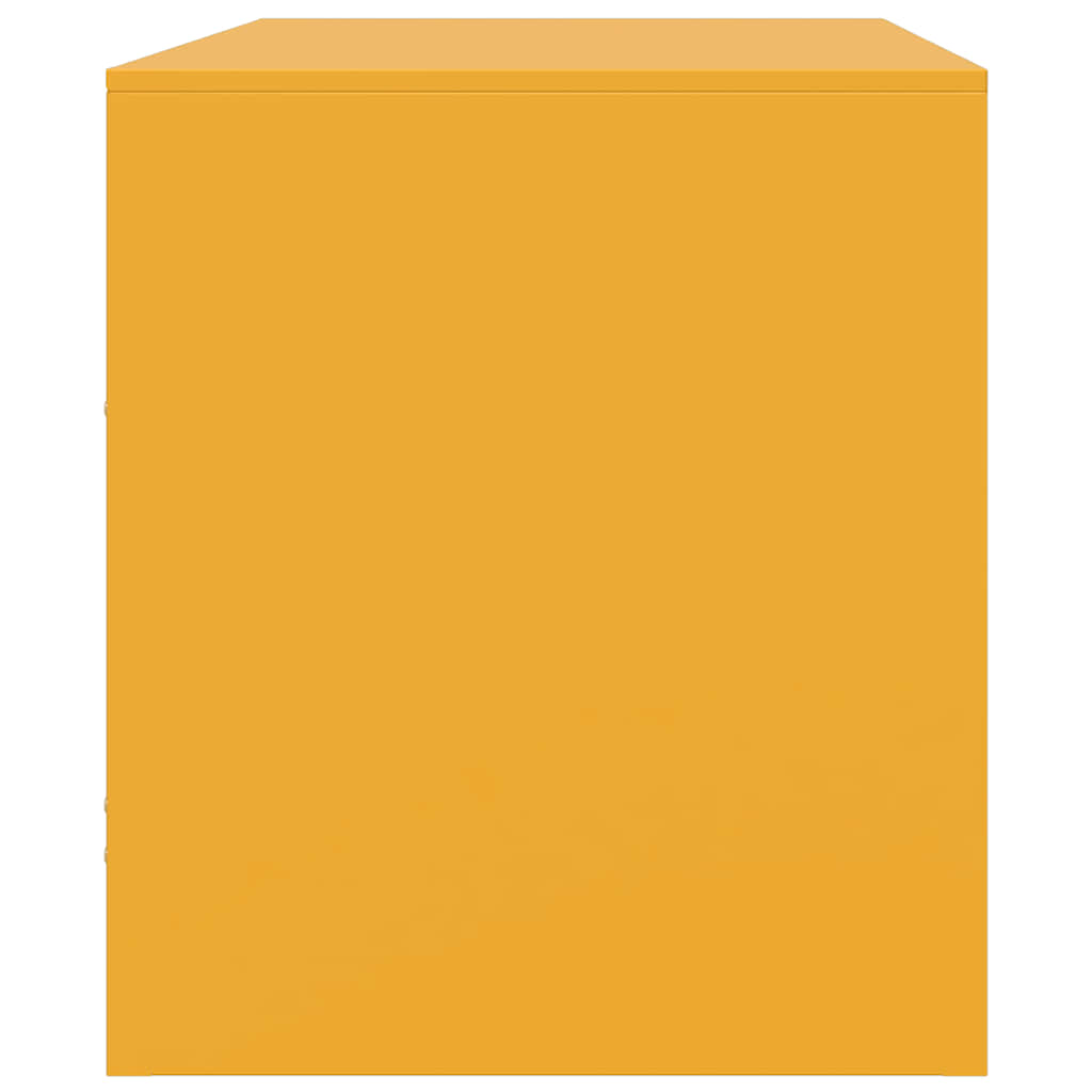 Mobili TV 2 pz Giallo Senape 67x39x44 cm in Acciaio | homemem39