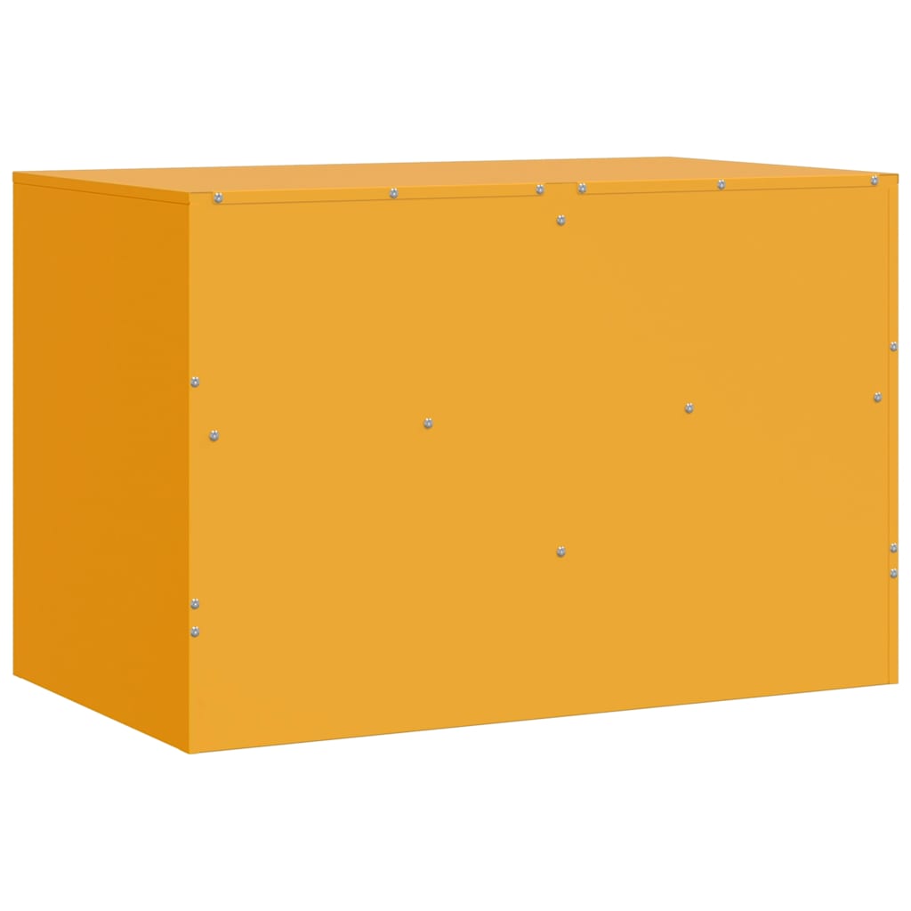 Mobili TV 2 pz Giallo Senape 67x39x44 cm in Acciaio | homemem39