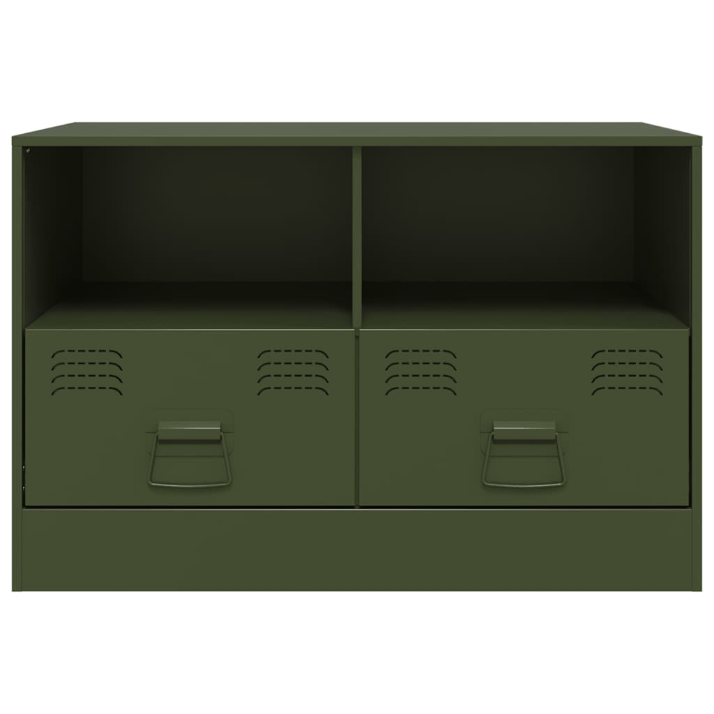 Mobile TV Verde Oliva 67x39x44 cm in Acciaio | homemem39