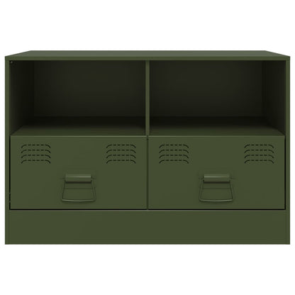 Mobile TV Verde Oliva 67x39x44 cm in Acciaio | homemem39