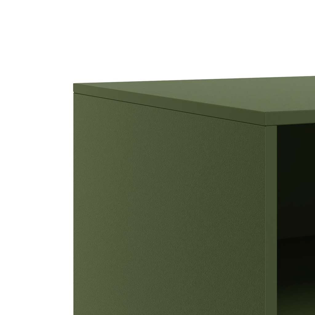 Mobile TV Verde Oliva 67x39x44 cm in Acciaio | homemem39
