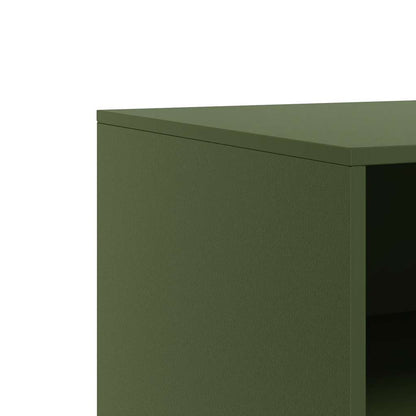 Mobile TV Verde Oliva 67x39x44 cm in Acciaio | homemem39