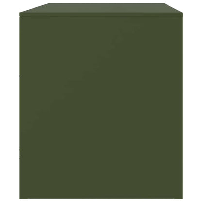 Mobili TV 2 pz Verde Oliva 67x39x44 cm in Acciaio - homemem39