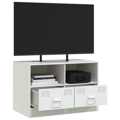 Mobile Porta TV Bianco 67x39x44 cm in Acciaio | homemem39