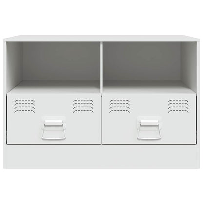 Mobile Porta TV Bianco 67x39x44 cm in Acciaio | homemem39