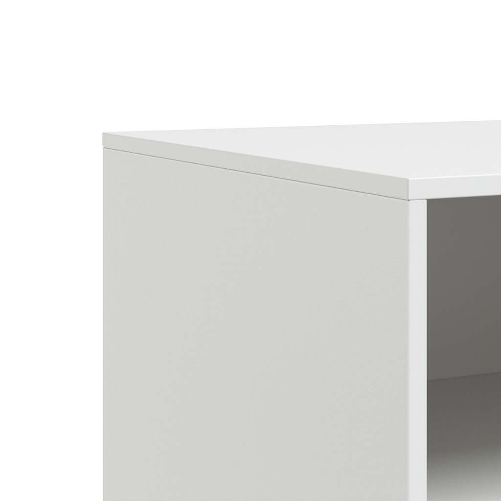 Mobile Porta TV Bianco 67x39x44 cm in Acciaio | homemem39