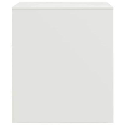 Comodini 2 pz Bianchi 34,5x39x44 cm in Acciaio | homemem39