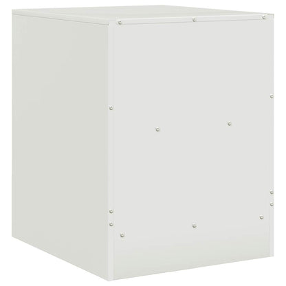 Comodini 2 pz Bianchi 34,5x39x44 cm in Acciaio | homemem39