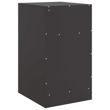 Comodini 2 pz Neri 34,5x39x62 cm in Acciaio | homemem39