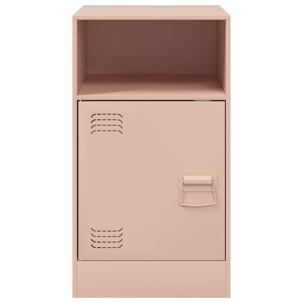 Comodini 2 pz Rosa 34,5x39x62 cm in Acciaio | homemem39