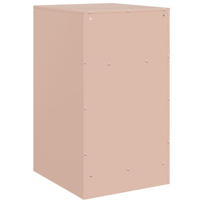 Comodini 2 pz Rosa 34,5x39x62 cm in Acciaio - homemem39