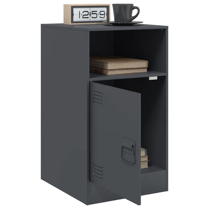 Comodino Antracite 34,5x39x62 cm in Acciaio | homemem39