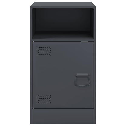 Comodino Antracite 34,5x39x62 cm in Acciaio | homemem39