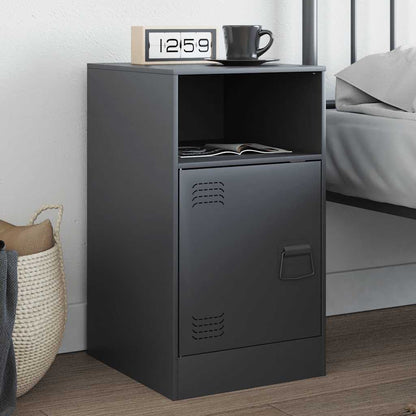 Comodino Antracite 34,5x39x62 cm in Acciaio | homemem39