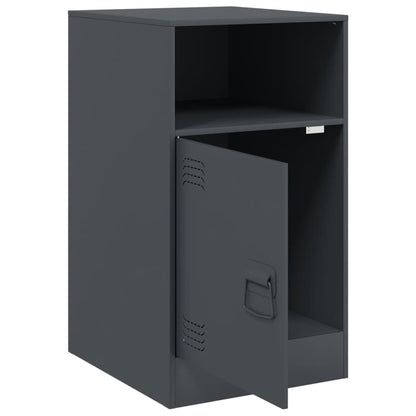 Comodino Antracite 34,5x39x62 cm in Acciaio | homemem39