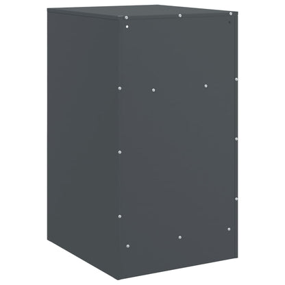 Comodino Antracite 34,5x39x62 cm in Acciaio | homemem39