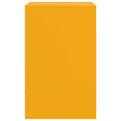 Comodino Giallo Senape 34,5x39x62 cm in Acciaio - homemem39