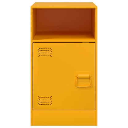 Comodini 2 pz Giallo Senape 34,5x39x62 cm in Acciaio | homemem39