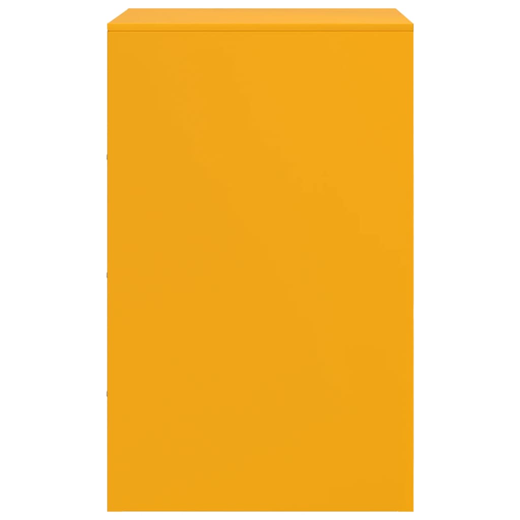 Comodini 2 pz Giallo Senape 34,5x39x62 cm in Acciaio - homemem39