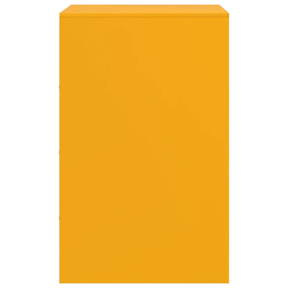 Comodini 2 pz Giallo Senape 34,5x39x62 cm in Acciaio - homemem39