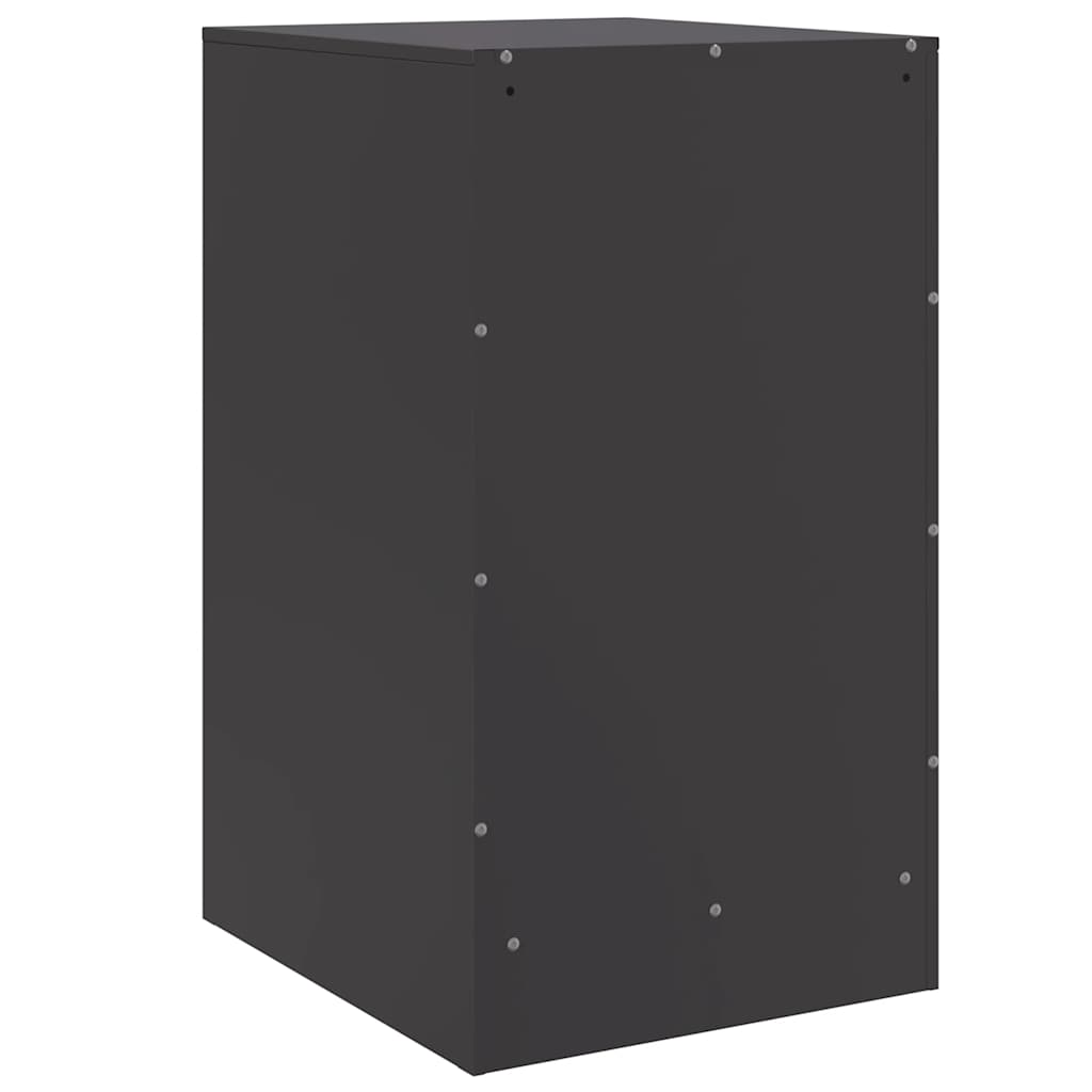 Comodino Nero 34,5x39x62 cm in Acciaio | homemem39
