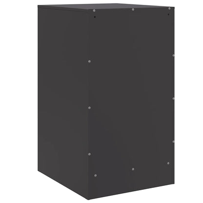 Comodino Nero 34,5x39x62 cm in Acciaio | homemem39