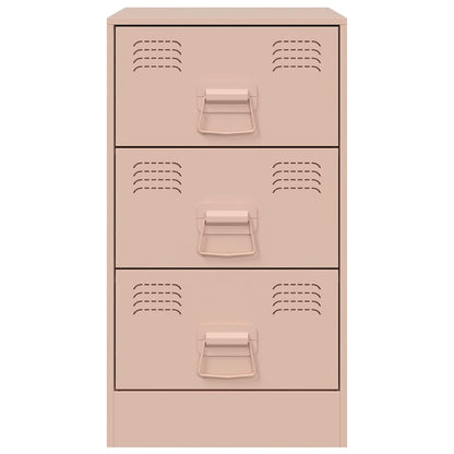 Comodino Rosa 34,5x39x62 cm in Acciaio | homemem39