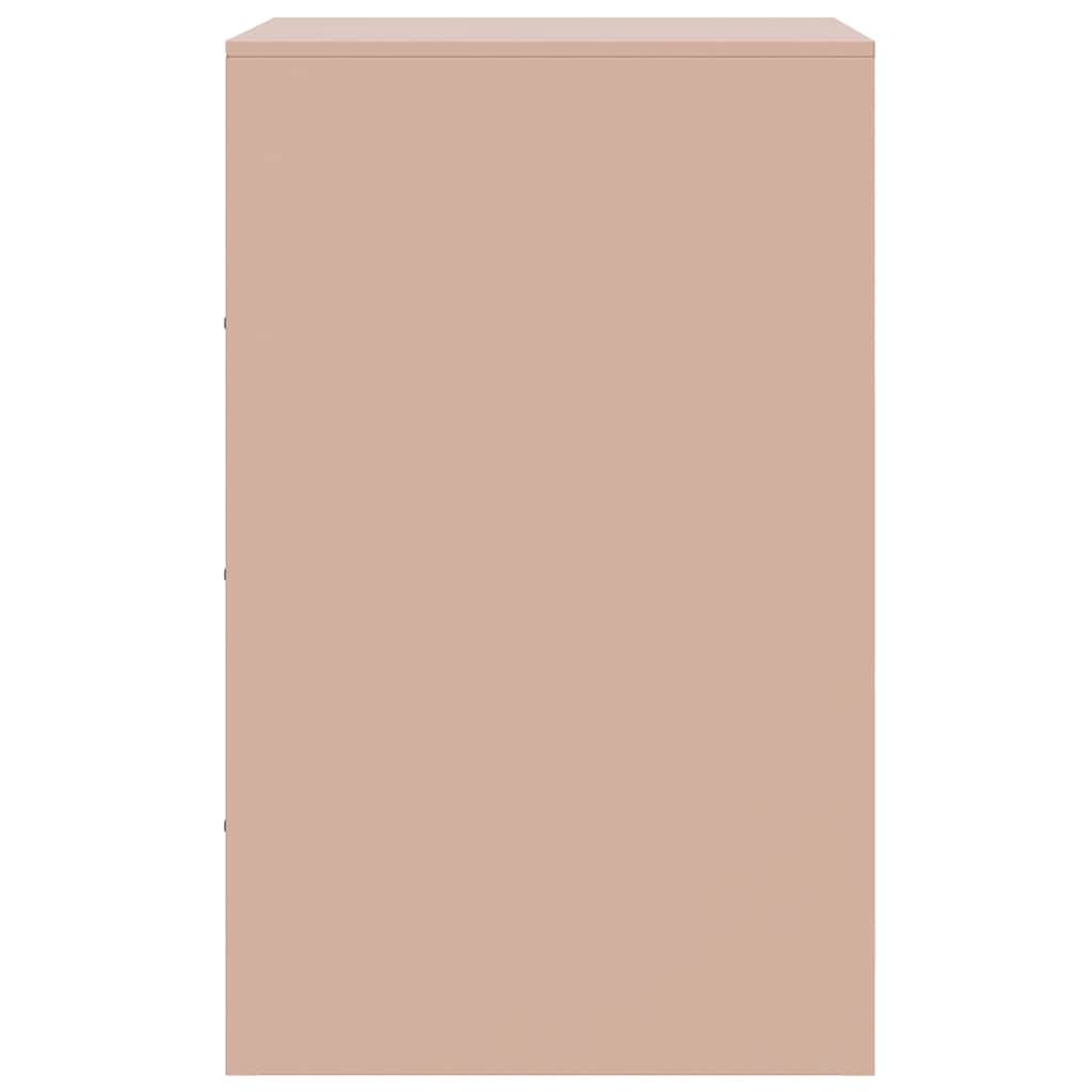 Comodino Rosa 34,5x39x62 cm in Acciaio | homemem39