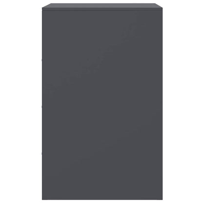 Comodini 2 pz Antracite 34,5x39x62 cm in Acciaio | homemem39
