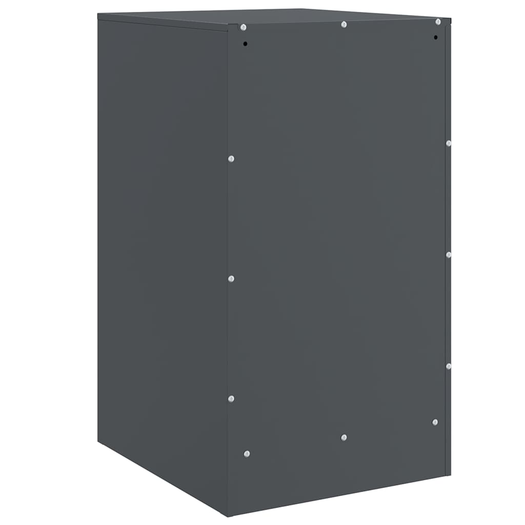 Comodini 2 pz Antracite 34,5x39x62 cm in Acciaio | homemem39