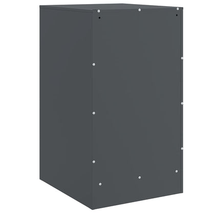 Comodini 2 pz Antracite 34,5x39x62 cm in Acciaio | homemem39
