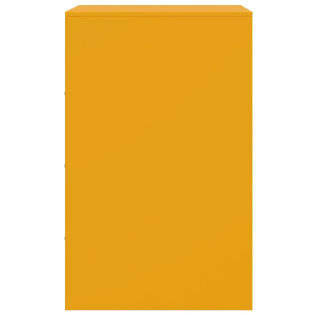 Comodino Giallo Senape 34,5x39x62 cm in Acciaio - homemem39