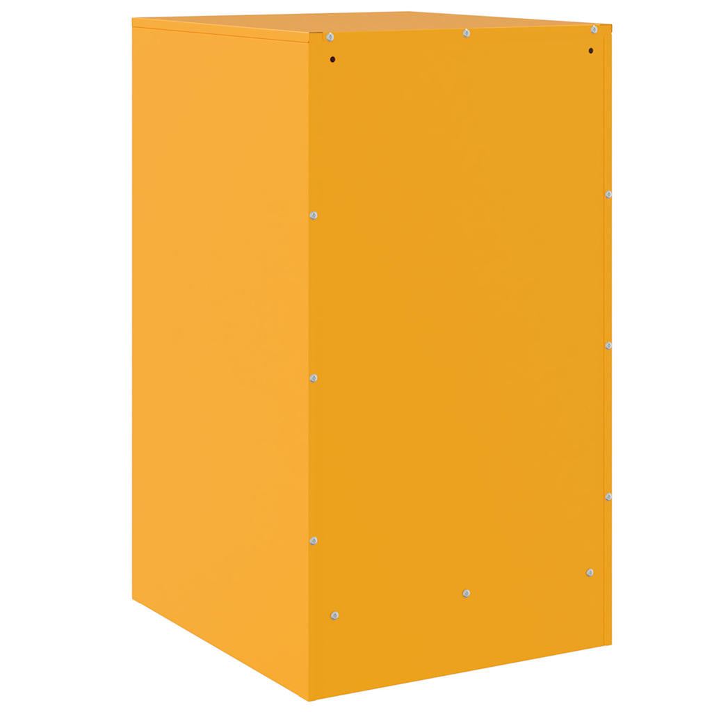 Comodino Giallo Senape 34,5x39x62 cm in Acciaio | homemem39