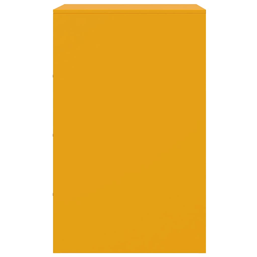 Comodini 2 pz Giallo Senape 34,5x39x62 cm in Acciaio - homemem39