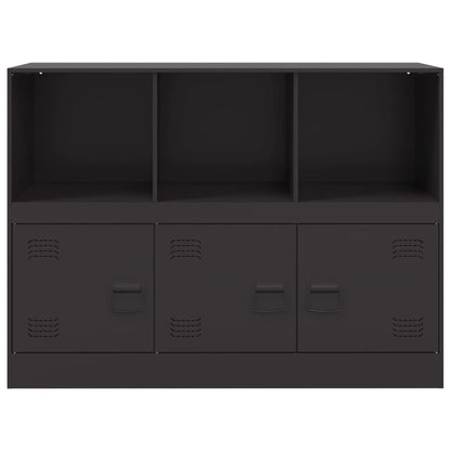 Credenza Nera 99x39x73 cm in Acciaio - homemem39