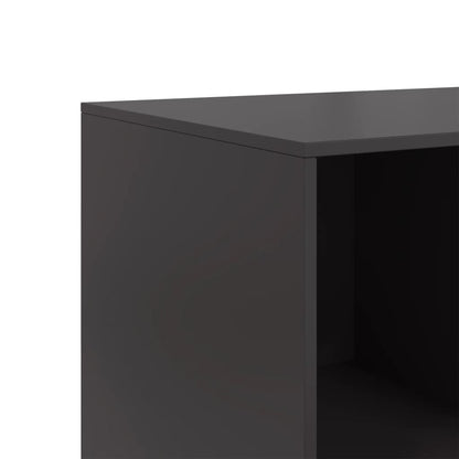 Credenza Nera 99x39x73 cm in Acciaio - homemem39