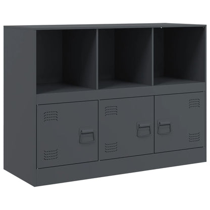 Credenza Antracite 99x39x73 cm in Acciaio - homemem39