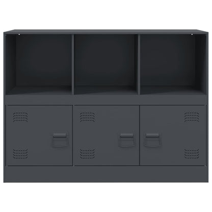 Credenza Antracite 99x39x73 cm in Acciaio - homemem39