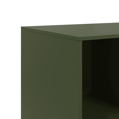 Credenza Verde Oliva 99x39x73 cm in Acciaio - homemem39