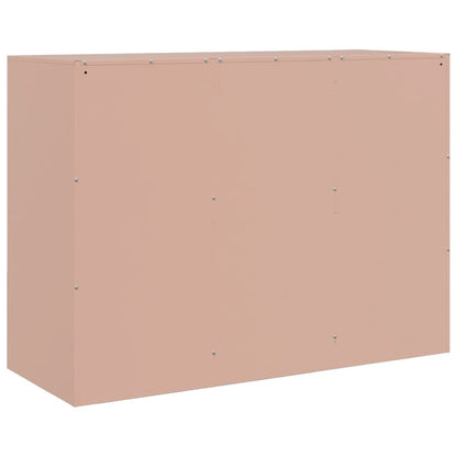 Credenza Rosa 99x39x73 cm in Acciaio