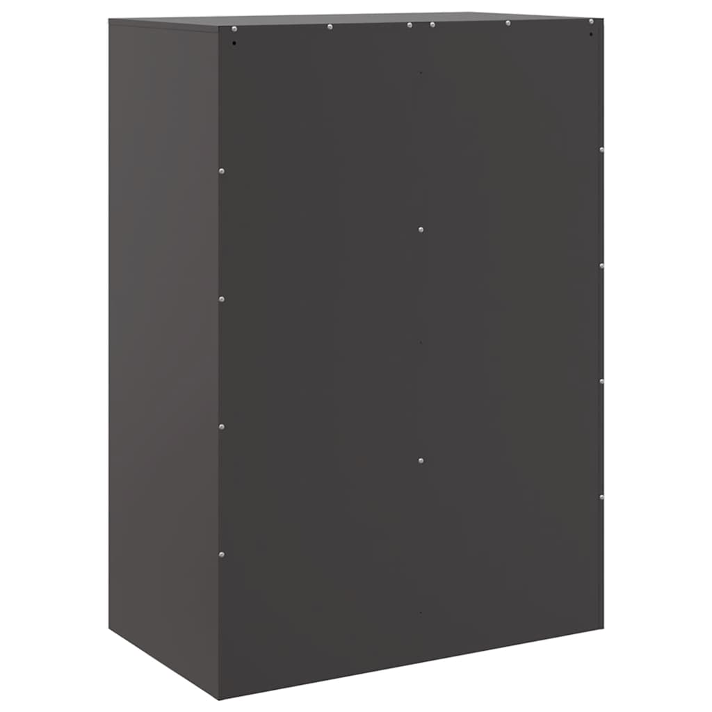 Credenza Nera 67x39x95 cm in Acciaio | homemem39
