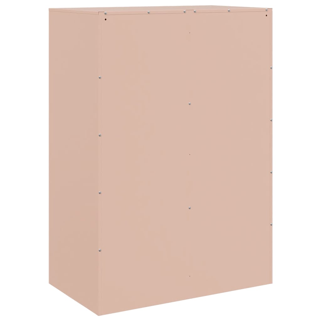 Credenza Rosa 67x39x95 cm in Acciaio - homemem39