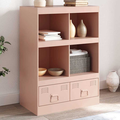 Credenza Rosa 67x39x95 cm in Acciaio - homemem39