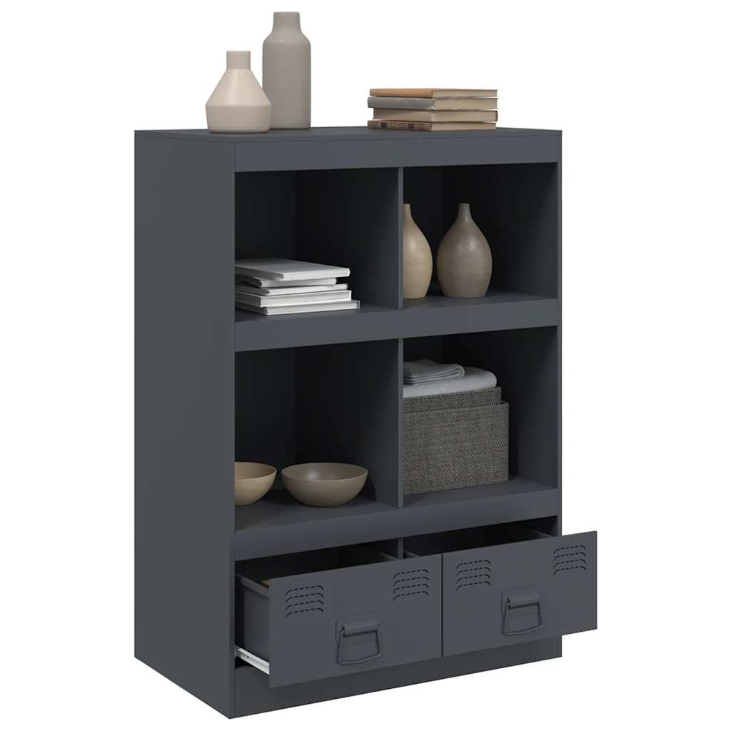 Credenza Antracite 67x39x95 cm in Acciaio | homemem39