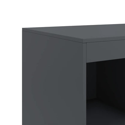 Credenza Antracite 67x39x95 cm in Acciaio - homemem39