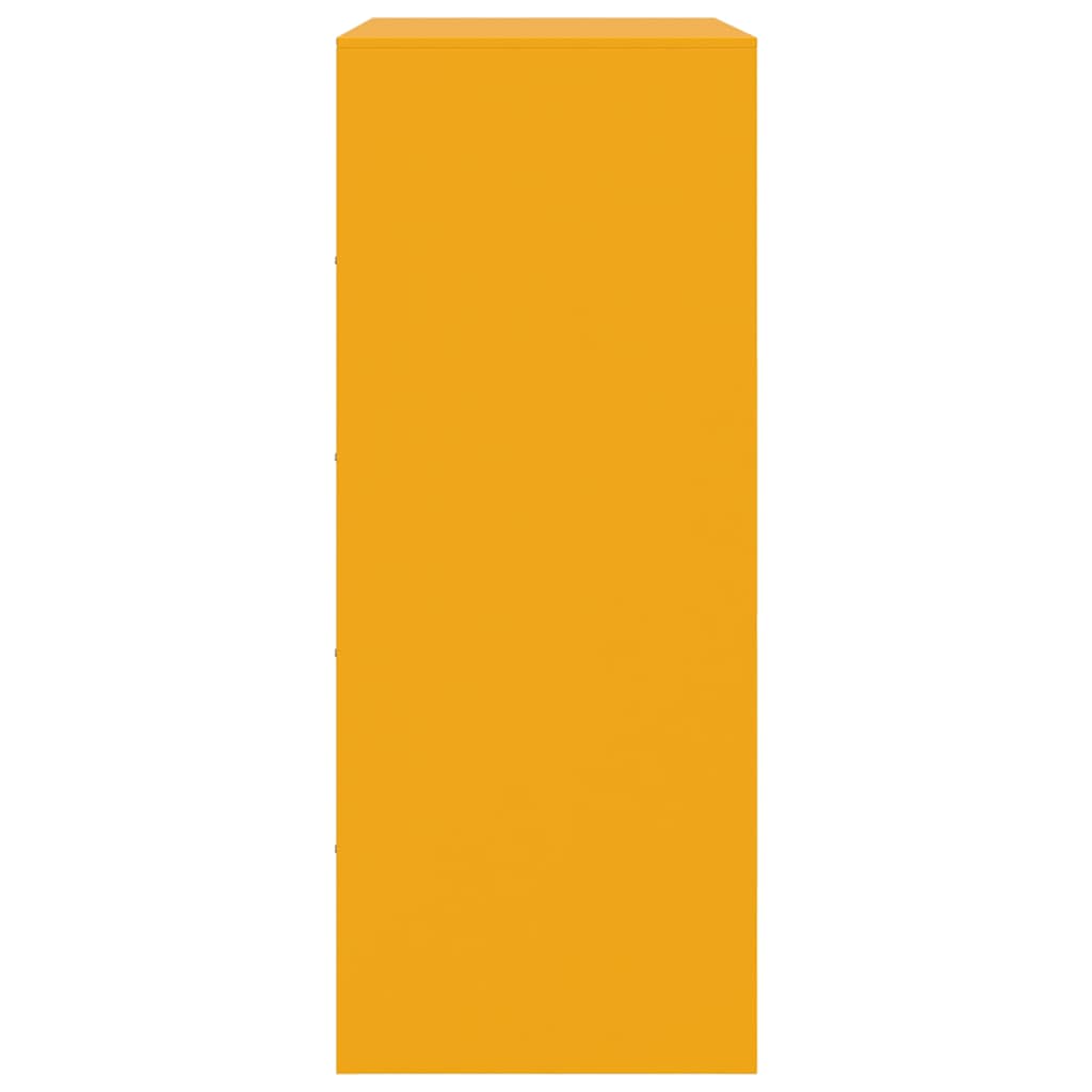 Credenza Giallo Senape 67x39x95 cm in Acciaio | homemem39
