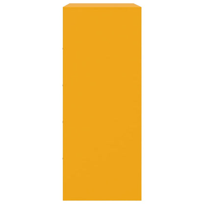 Credenza Giallo Senape 67x39x95 cm in Acciaio | homemem39