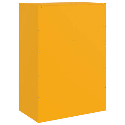 Credenza Giallo Senape 67x39x95 cm in Acciaio | homemem39