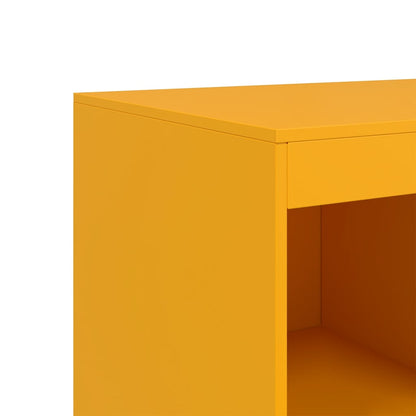 Credenza Giallo Senape 67x39x95 cm in Acciaio - homemem39