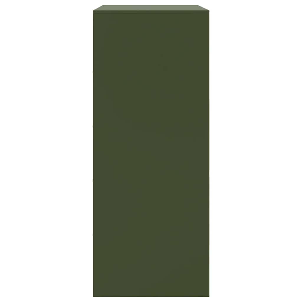 Credenza Verde Oliva 67x39x95 cm in Acciaio | homemem39